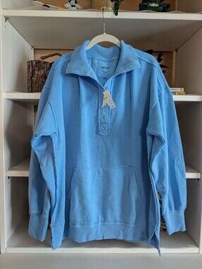 Aerie Vintage Popover Polo Sweatshirt